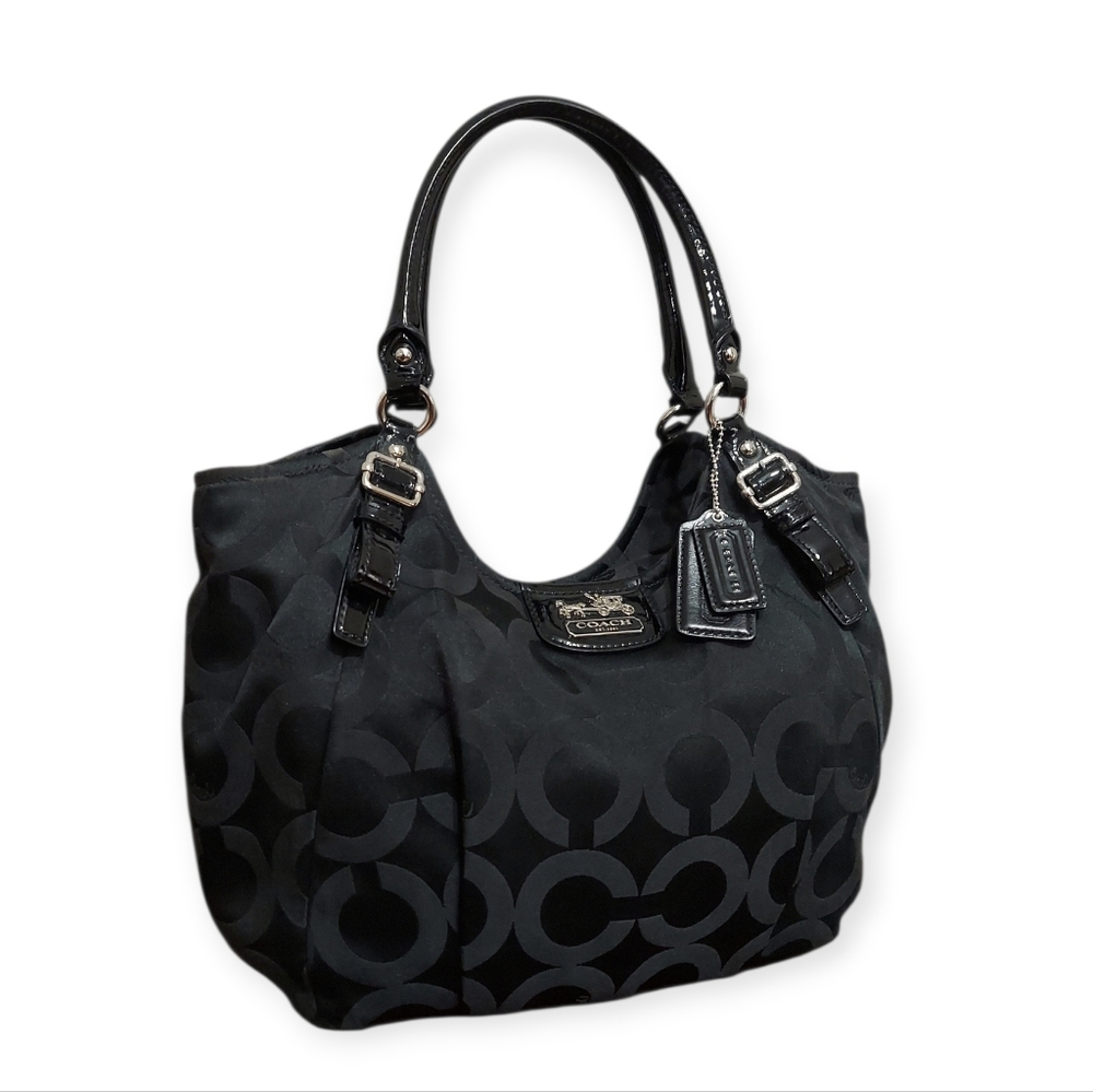 Coach Vintage Madison Abigail Op-Art Santeen Shoulder Bag - Picture 2 of 10